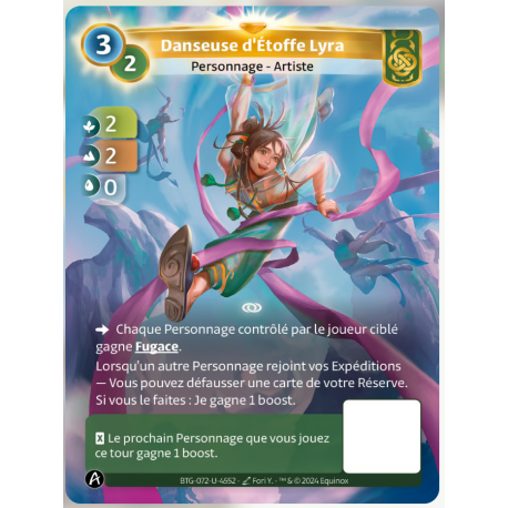 Danseuse d'étoffe Lyra (2-2-0) Unique Muna - Altered TCG - Edition KS