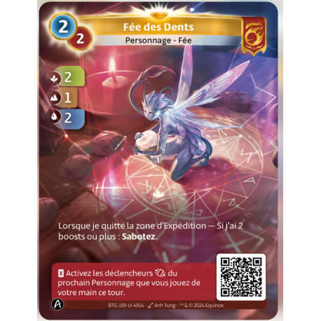 Fée des dents (2-1-2) Carte Unique Bravos - Altered TCG - Edition KS