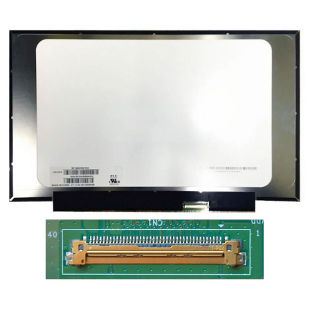 écran de réparatipon pc Portable14.0" Slim HD (1366x768) LCD 60Hz Touchscreen, 40pin eDP Droite 25mm, sans Fixation