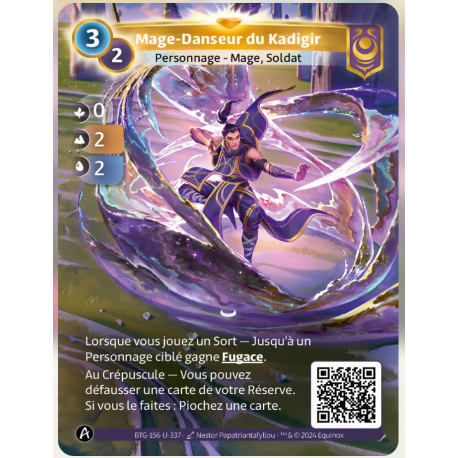 Mage-Danseur du Kadigir (0-2-2) Carte Unique YZMIR - Altered TCG - Edition KS