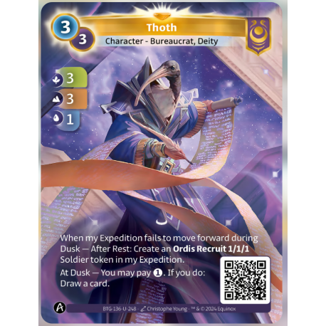 Thoth (3-3-1) Unique Yzmir Altered TCG