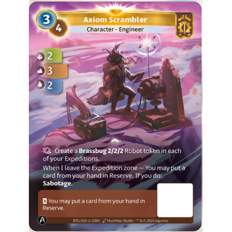 Axiom Scrambler (2-3-2) Unique Axiom - Altered TCG