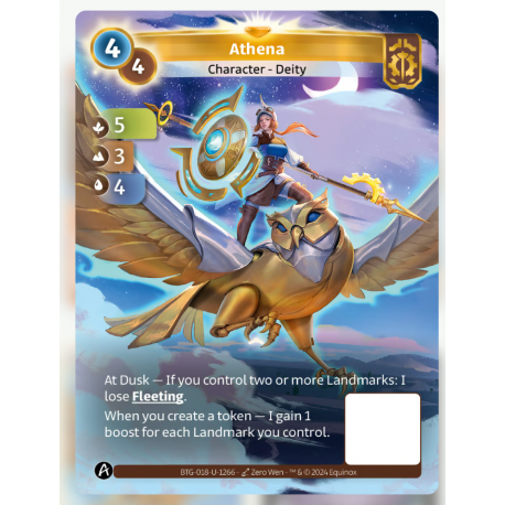 Athena (5-3-4) Unique Axiom - Altered TCG