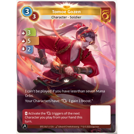 Tomoe Gozen (3-5-2) Unique Bravos - Altered TCG