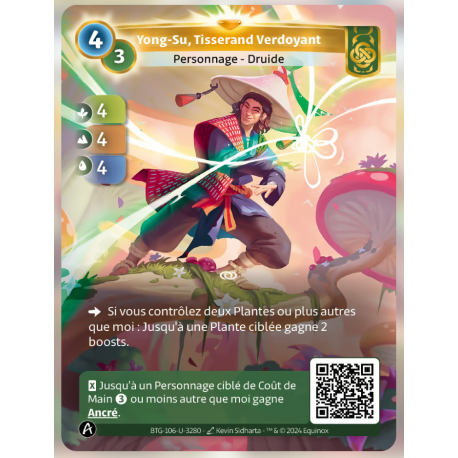 Yong-Su, Tisserand Verdoyant (Ancre) Carte Unique Muna - Altered TCG - Edition KS