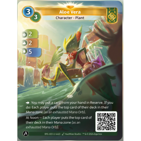 Aloe Vera (2-2-5) Unique Muna - Altered TCG