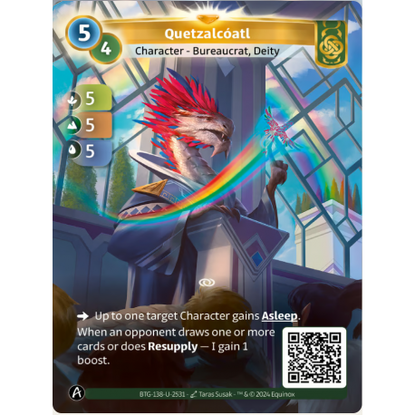 Quetzalcoatl (5-5-5) Unique card Muna - Altered TCG