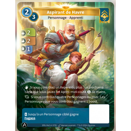 Aspirant du Havre (2-2-1) Carte Unique Ordis - Altered TCG - Edition KS