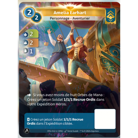 Amelia Earhart (2-2-1) Unique Ordis - Altered TCG - Edition KS