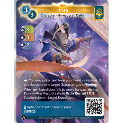 Thot (3-3-2) Carte Unique Ordis - Altered TCG - Edition KS