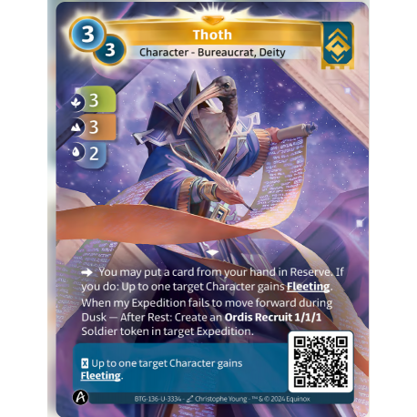 Thoth (3-3-2) Unique Ordis - Altered TCG