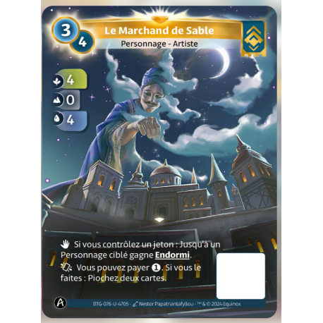 Le Marchand de Sable (4-0-4) Carte Unique Ordis - Altered TCG - Edition KS