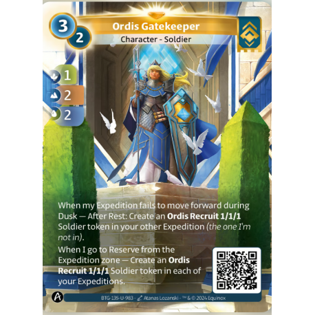 Ordis Gatekeeper (1-2-2) Unique Ordis - Altered TCG