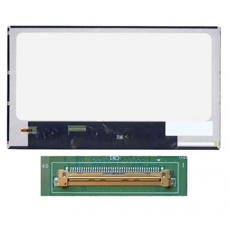 écran de réparatipon pc15.6" Fat HD (1366x768) LCD 60Hz, LVDS 40pin Gauche 25mm, sans Fixation