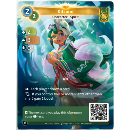 Kitsune (2-3-0) Unique Card Muna - Altered TCG