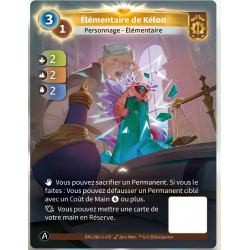 Elémentaire de Kélon 2/2 (2-2-2) Unique Axiom - Altered TCG - Edition KS