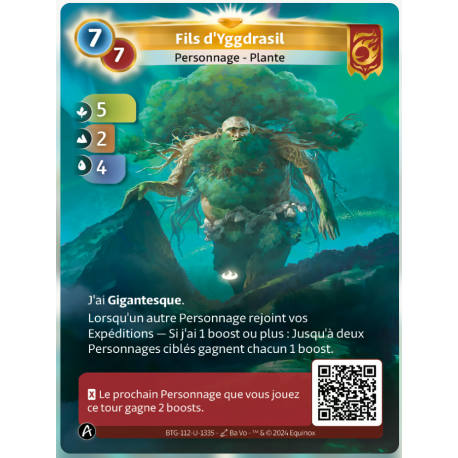 Fils d'Yggdrasil (5-2-4) Unique Bravos - Altered TCG - Edition KS