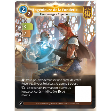 Ingénieure de la Fonderie (3-2-0) Carte Unique Axiom - Altered TCG - Edition KS