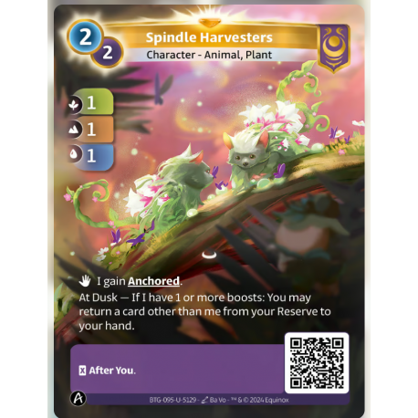 Spindle Harvesters (1-1-1) Unique Yzmir - Altered TCG