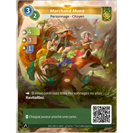 Marchand Muna (4-3-1) Carte Unique Muna - Altered TCG - Edition KS