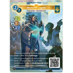 Légat du Monolithe (2-1-2) Carte Unique Ordis - Altered TCG - Edition KS