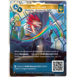 Quetzalcoatl (4-5-5) Carte Unique Ordis - Altered TCG - Edition KS