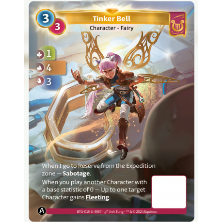Tinker Bell (1-4-3) Unique Lyra Card - Altered TCG