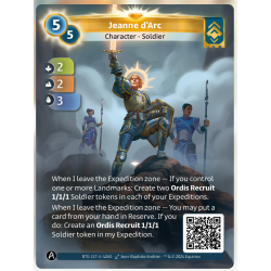 Jeanne d' Arc (2-2-3) Carte Unique Ordis - Altered TCG - Edition KS