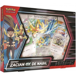 Coffret Zacian-Ex de Nabil Pokémon 4 Boosters - EV09 EV08 EV01