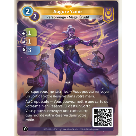 Carte Augure Yzmir (1-1-3) Unique Yzmir KS Altered TGC
