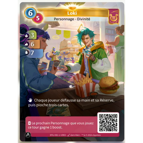 Loki (3-6-7) ALT Carte Unique Lyra - Altered TCG - Edition KS