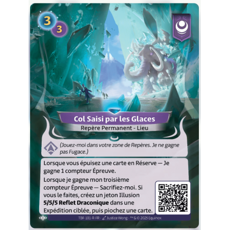 Col Seized by Rare Ice Altered TCG