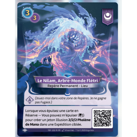 The Nilam, World Tree Fletri Rare Altered TCG