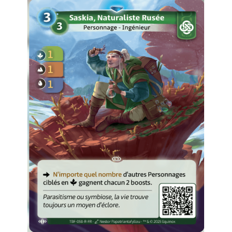 Saskia, Naturalist Rusée Rare Faction Muna Altered