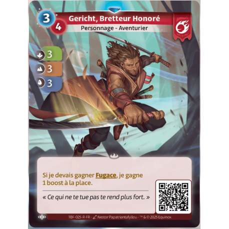 Gericht, Bretteur Honoré Rare Bravos Altered TCG