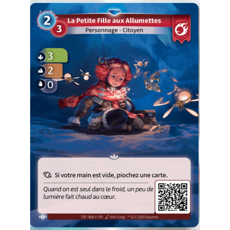 La Petite Fille aux Allumettes Rare Bravos Altered TCG