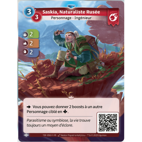 Saskia, Naturalist Rusée Rare Bravos Altered TCG