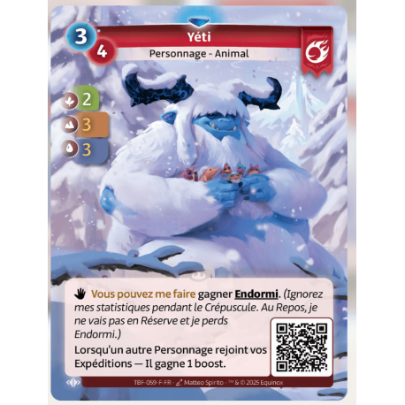 Yéti Rare Bravos Altered TCG