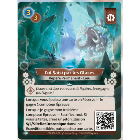 Col Seized by Axiom Rare Ice Altered TCG