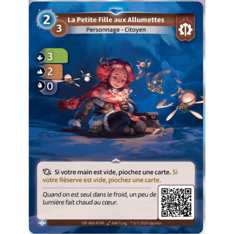 La Petite Fille aux Allumettes Rare Axiom Altered TCG