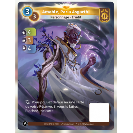 Amahle, Paria Asgarthi (4-3-4) Carte Unique Axiom - Altered TCG - Edition KS