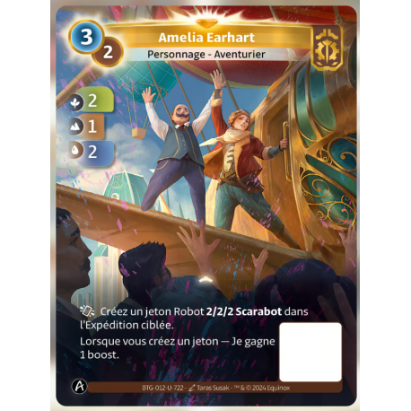Amelia Earhart (2-1-2) Unique Axiom - Altered TCG - Edition KS