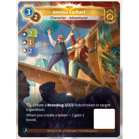 Amelia Earhart (2-1-2) Unique Axiom Card - Altered TCG