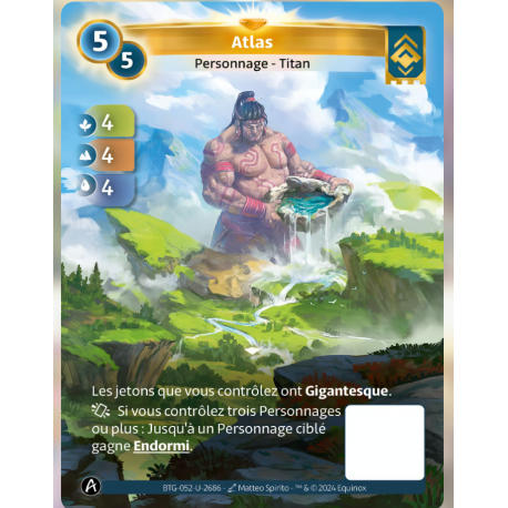 Atlas (4-4-4) Unique Ordis - Altered TCG - Edition KS