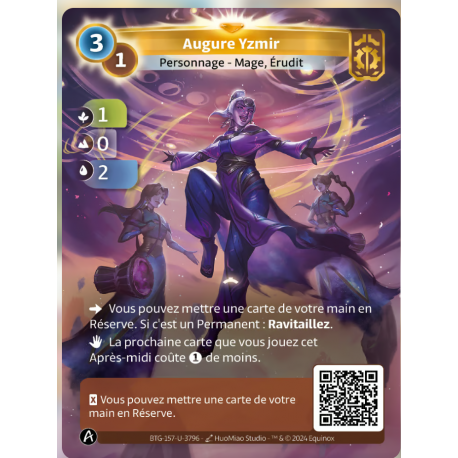 Augure Yzmir (1-0-2) carte Unique Axiom - Altered TCG - Edition KS