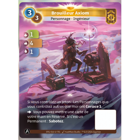 Brouilleur Axiom (1-4-1) Unique Axiom - Altered TCG