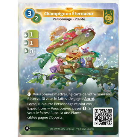 Champignon Eternueur (1-1-0) Carte Unique Muna - Altered TCG - Edition KS