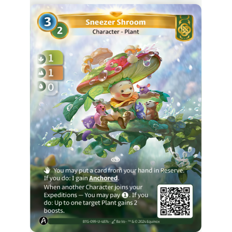Sneezer Shroom (1-1-0) Unique Muna - Altered TCG