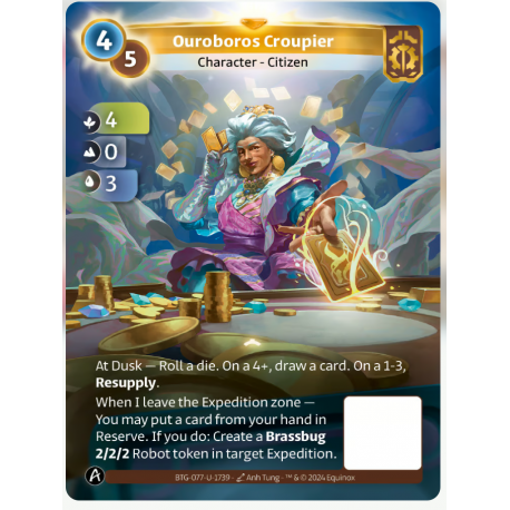 Ouroboros Croupier (4-0-3) Unique Axiom - Altered TCG