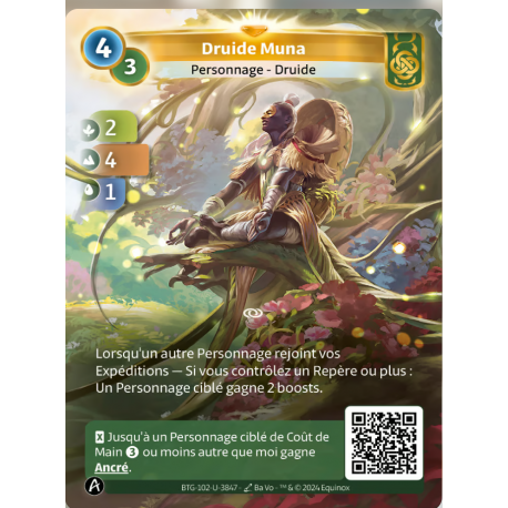 Druide Muna (2-4-1) Carte Muna Unique - Altered TCG - Edition KS